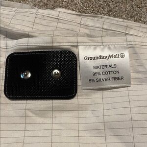 GroundingWell Cotton Blanket with Silver Fiber